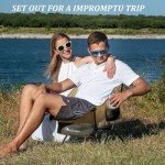 MOON LENCE Portable Camping Chair, Backpacking Chair, Ultralight & Compact, 400 lbs Capacity, for Outdoor Camp, Travel, Beach, Picnic, Hiking (Khaki 2 Pack)