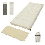 Naturehike Camping Sleeping Bag, Spliceable Double Sleeping Bag for Adults&Kids, Cold&Warm Weather, Lightweight, Waterproof, Sleep Bag, LD150 White