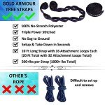 Gold Armour Camping Hammock - XL Double Hammock Portable Hammock Camping Accessories Gear for Outdoor Indoor with Tree Straps, USA Based Brand (Purple and Orange)