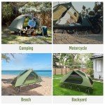 Night Cat Camping Cot Tent - Waterproof 1-Person Off-Ground Combo Cot Bed for Adults Portable Easy Set-up Tent
