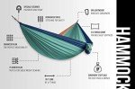 Bear Butt #1 Double Hammock, A Start Up Company Gear at Half The Cost of The Other Guys, Touquoise/Dark Blue/Coral