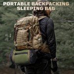 Mummy Sleeping Bag for Adults, Cold Weather Camping Sleeping Bags (25-36℉) with Adjustable Hood, Phone Pocket, Compression Sack for Warm Camping Hiking Outdoor Travel Hunting