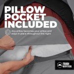 Tough Outdoors Sleeping Bag Liner - Adult Sleep Sack & Travel Sheets-Travel Sleep Sack for Backpacking -Sleeping Bag Liners - Gray with Zipper