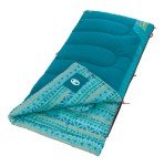 Coleman Kids 50°F Sleeping Bag for Children up to 5ft Tall, Glow in The Dark Design, Machine Washable