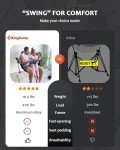 KingCamp Camping Chairs, Oversized Hammock Chairs, Folding Rocking Chairs, Aluminum Adjustable Back Swing Chair, Chair with Removable Footrest Pillow Cup Holder for Outdoor Beach Lawn (Black/Grey)