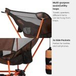 Advnture Club Portable Camping Chair with 3 Towels | Compact, Foldable & Sturdy - Lightweight Backpacking Chair for Camping, Hiking, Beach, Tailgates and More | 330 Lbs Capacity