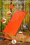 Zmoon Emergency Sleeping Bag Survival Bag, Portable Waterproof Thermal Bivy Sacks,Bivvy Bags,Camping Mylar Sleeping Bag Survival Gear Emergency Blankets Survival Shelter 2 Pack(Orange)