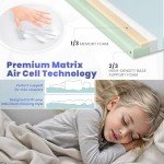 Matrix Cell Memory Foam Roll-Up Camping Mattress for Kids, Folding Sleeping Pad, Cot Mattress, Portable Rollaway Bed