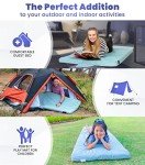 Matrix Cell Memory Foam Roll-Up Camping Mattress for Kids, Folding Sleeping Pad, Cot Mattress, Portable Rollaway Bed