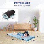 Matrix Cell Memory Foam Roll-Up Camping Mattress for Kids, Folding Sleeping Pad, Cot Mattress, Portable Rollaway Bed