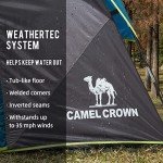 CAMEL CROWN Tents for Camping 6 Person Tent Waterproof Easy Setup Backpacking Tents