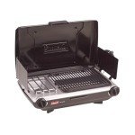 Coleman Tabletop 2-in-1 Camping Grill/Stove, 2-Burner Propane Grill & Stove with Adjustable Burners & 20,000 BTUs of Power