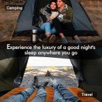Luxchoice Air Mattress with Built-in USB Rechargeable Pump Camping Inflatable Mattress Portable Blow up Mattress Air Bed Guest Bed for Home Outdoors Hiking Travel