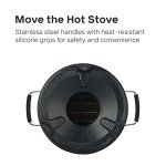 EcoZoom Rocket Stove Heavy Duty Portable Camp Stove for Outdoor Cooking, Versa Dual-Fuel (Wood & Charcoal)
