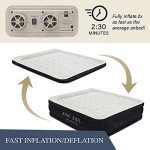 King Koil Premium California King Size Air Mattress with Built-in High-Speed Pump Best for Home, Camping, Guests, Double Airbed Adjustable Blow Up Mattress, Waterproof, 1-Year Warranty