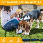 Oramoose Camping Sleeping Pad, 4in Thick Ultralight Inflatable Camping Mat with Pillow, Built-in Foot Pump Sleeping Mat, Wide Compact Camping Pad for Travel Tent Hiking Backpacking Trip Car Camp Gear