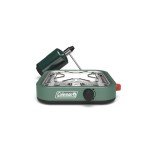 Coleman Cascade 18 1-Burner Camping Stove, Portable Cooktop with 8000 BTUs & Matchless Lighting, Fits 12-Inch Pan