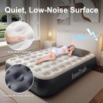 InnoTruth Full Air Mattress with Built-in Pump, 13" Raised Comfort, Durable Inflatable Bed for Home & Guests, Gift for Mom, Ideal for Travel & Camping, Dark Gray