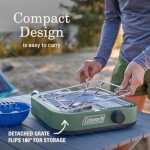 Coleman Cascade 18 1-Burner Camping Stove, Portable Cooktop with 8000 BTUs & Matchless Lighting, Fits 12-Inch Pan
