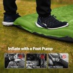 OGERY Sleeping Pad for Camping, 6" Extra-Thick Reinforced Camping Sleeping Pad with Pillows & Built-in Foot Pump, Ultralight Self Inflating Air Mattress Mat for Tent Hiking Essentials Gear