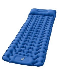 TEMCOO Sleeping Pad for Camping 78''X28'', Camping Sleeping Pad with Pillow Built-in Pump, Camping Air Mattress for Backpacking, Traveling ‎Navy Blue