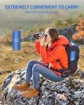 TEMCOO Sleeping Pad for Camping 78''X28'', Camping Sleeping Pad with Pillow Built-in Pump, Camping Air Mattress for Backpacking, Traveling ‎Navy Blue