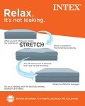 Intex 64157E Dura-Beam Plus Mid-Rise Air Mattress: Fiber-Tech – Twin Size – Built-in USB Electric Pump – 14in Bed Height – 300lb Weight Capacity