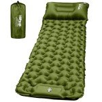 HiiPeak Sleeping Pad for Camping- Ultralight Inflatable Sleeping Mat with Built-in Foot Pump & Pillow, Upgraded Compact Camping Air Mattress for Tent, Backpacking, Hiking