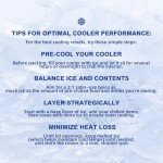 WEIZE Ultra-Light 55 Quart Hard Cooler Insulated 80 Can Portable Ice Chest Box with Bottle Opener, Keeps Ice up to 8 Days for Beach, Drink, Beverage, Camping, Picnic, Fishing, Boat, Barbecue, White