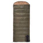 Teton Celsius XL +20F Sleeping Bag; Cold Weather Sleeping Bag; Great for Family Camping; Free Compression Sack, Green, Right Zip