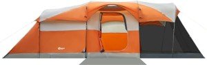 PORTAL 8 Person Family Tent for Camping with Screen Porch, Waterproof Large Camping Tent with Rainfly, Big Family Tents for Outdoor Camping