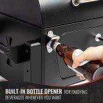 Royal Gourmet CD1519 Portable Charcoal Grill with Warming Rack, Tabletop Charcoal Grill with 303 Sq. In Cooking Area for Outdoor Camping and Picnic Grilling, Black