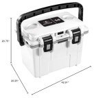 Pelican 14 Quart Personal Lunch Box Cooler (White/Gray)
