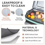 TOURIT 50-Can Collapsible Rolling Cooler Leakproof Insulated Soft Cooling Bag with Wheels and All-Terrain Cart for Beach, Camping, Patio Travel, Outdoor, Ball Fields