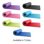 Foam Sleeping Pad - Lightweight 0.5-Inch Mat for Camping, Cots, Tents, Backpacking, and Yoga - Non-Slip and Waterproof with Handle by Wakeman (Black)