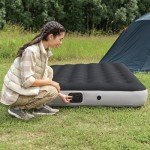 Coleman: River Gorge: 9.5" Queen Airbed - Built-in Battery Air Pump, Inflatable Mattress, Puncture Guard, Durable Design, All Terrain, Indoor-Outdoor