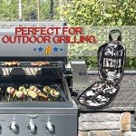 Wellmax 10-Piece Stainless Steel Camping Cooking Set – Compact All-in-One Cookware Kit with Utensils & Travel Bag for Campers, Hikers, Outdoor Adventures, Grey Camo Color