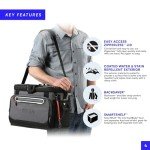 Titan by Arctic Zone Deep Freeze Cooler - 30 Can Zipperless Hardbody Cooler with Deep Freeze Insulation, HardBody Liner, and SmartShelf - Sharkskin Gray