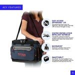 Titan by Arctic Zone Deep Freeze Cooler - 30 Can Zipperless Hardbody Cooler - Deep Freeze Insulation, HardBody Liner, and SmartShelf - Navy Blue