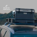 WEIZE Ultra-Light Hard Cooler, 55-Quart Insulated Ice Chest with Bottle Opener, Keeps Cold up to 7 Days for Camping, Fishing, Beach, 30% Lighter Than Standard Coolers, Gery