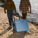 Coleman Pro 55qt Wheeled Ultra-Light Premium Hard Cooler, Extra-Thick Insulation Keeps Ice up to 5 Days, 92-Can Capacity, Heavy-Duty Wheels