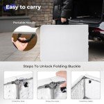 Byliable Folding Table 6ft Portable Heavy Duty Plastic Fold-in-Half Utility Foldable Table Plastic Dining Indoor Outdoor for Camping, Picnic and Party, White