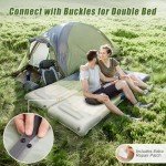 pickyNproud Camping Sleeping Pad Extra Thick 5 Inch Inflatable Camping Pad with Pillow Sleeping Mat Built-in Foot Pump Portable Lightweight Camping Air Mattress for Backpacking Hiking Tent