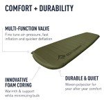 Sea to Summit Camp Plus Self-Inflating Foam Sleeping Mat for Camping, Rectangular - Regular (72 x 25 x 3 inches)