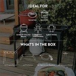 Gas One Propane Double Burner Two Burner Camp Stove with Windscreen Outdoor High Pressure Propane 2 Burner Adjustable PSI Regulator and 4ft Steel Braided Hose With Removable Legs