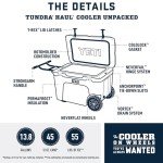 YETI Tundra Haul Portable Wheeled Cooler, Key Lime