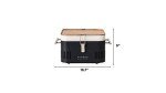 Everdure CUBE Portable Charcoal Grill, Tabletop BBQ, Perfect Tailgate, Beach, Patio, or Camping Grill, Lightweight & Compact Small Grill with Preparation Board & Food Storage Tray, Graphite