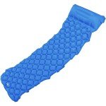 Redneck Convent RC Camping Sleeping Mat - 1.1lb Blue Inflatable Camping Pad with Pillow Backpacking Air Mattress Sleeping Bag Camp Pad