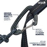 ENO DoubleNest Hammock - Lightweight, Portable, 1 to 2 Person Hammock - for Camping, Hiking, Backpacking, Travel, a Festival, or The Beach - Fade/Seaglass