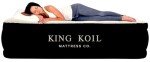 King Koil Luxury Full Size Plush Pillow Top Air Mattress with Built-in High-Speed Pump for Home, Camping & Guests 20" Inflatable Double High Blow Up Airbed, Durable, Waterproof, 1-Year Warranty